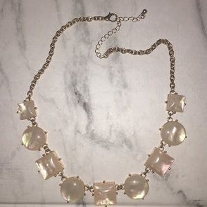 Pink opal statement necklace